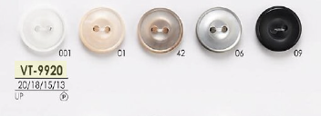 VT9920 Polyester Resin Two-hole Button IRIS