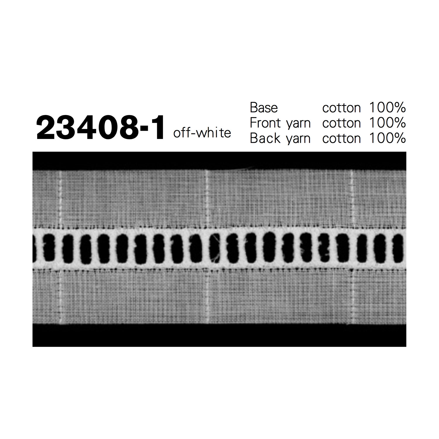 23408-1 Cotton Fine Insertion Lace Kyowa Lace