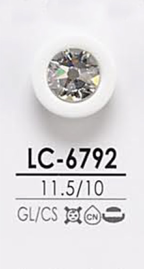 LC6792 Crystal Stone Button For Dyeing IRIS