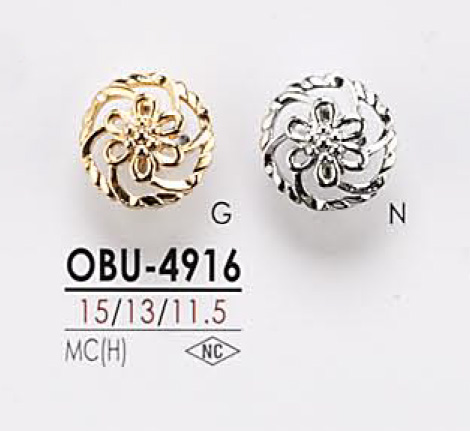 OBU4916 Metal Button IRIS