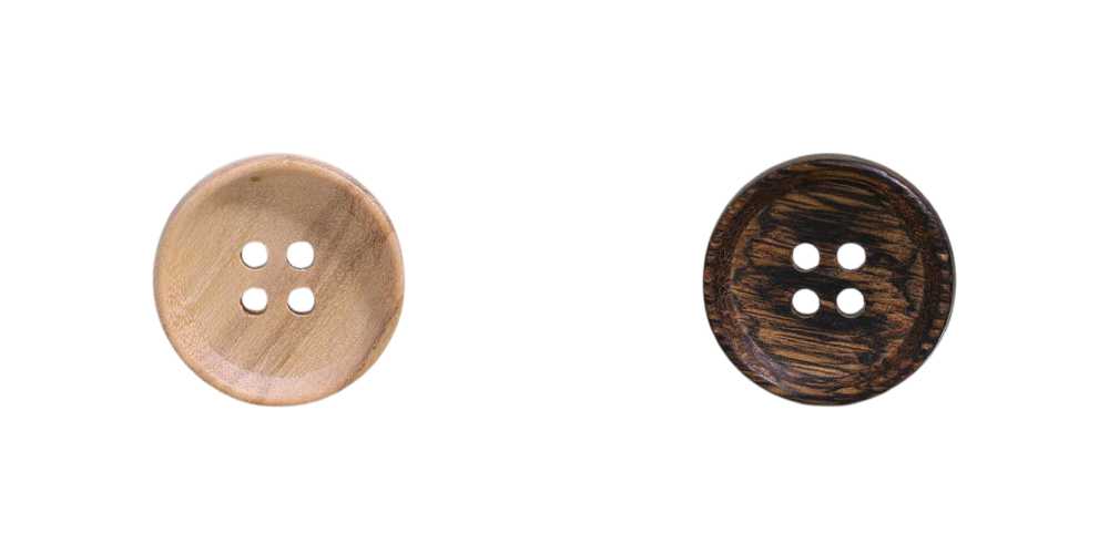 OW7300 Wood/ Wood, Plywood 4-hole Button IRIS
