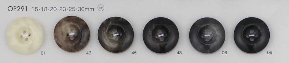 OP291 Polyester Resin 4-hole Button