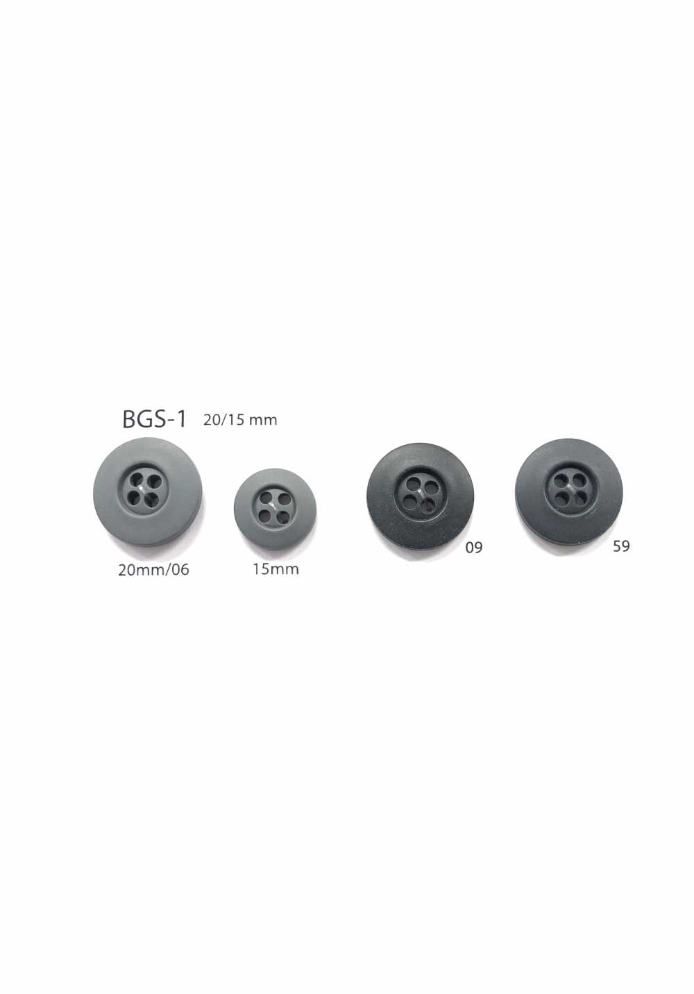 BGS-1 Biopolyethylene 4-hole Button IRIS