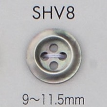 SHV8 4-hole, Bordered Shell Button DAIYA BUTTON