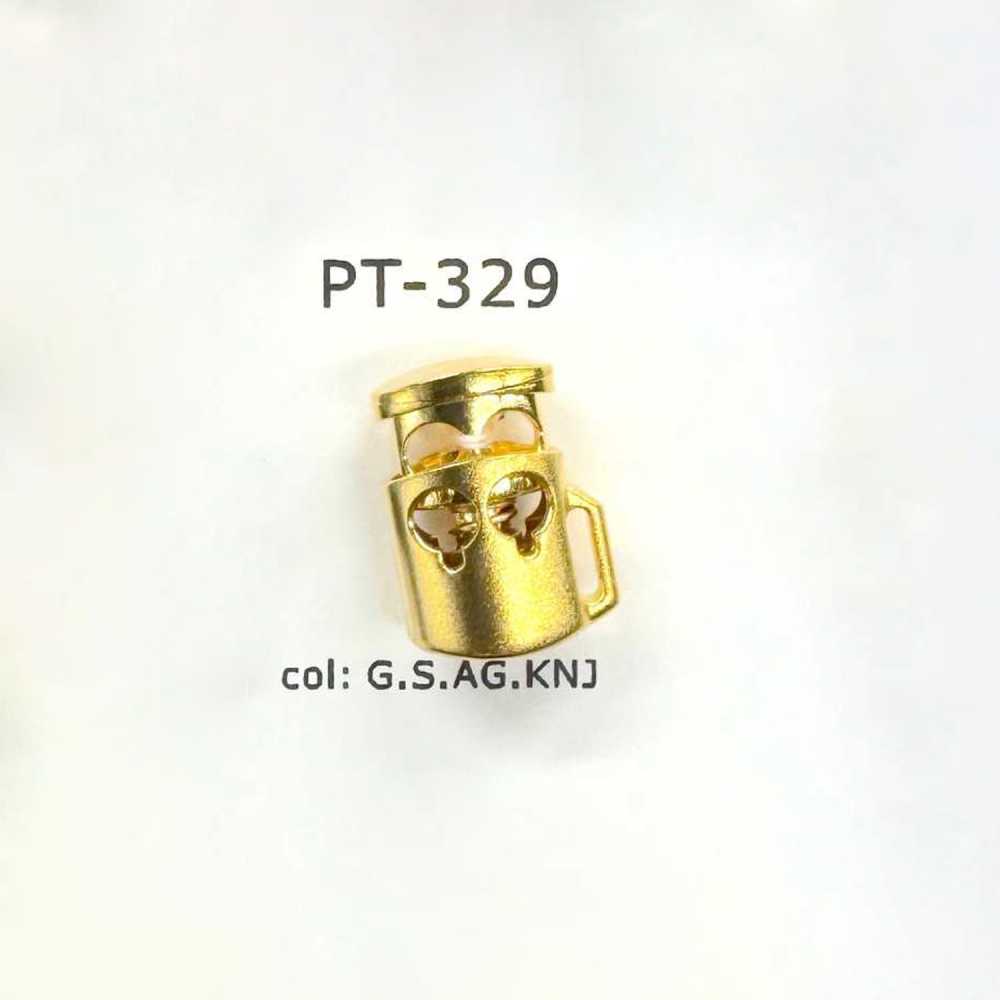 PT329 ABS Resin Horizontal Type 2-hole Cord Stopper[Buckles And Ring] DAIYA BUTTON