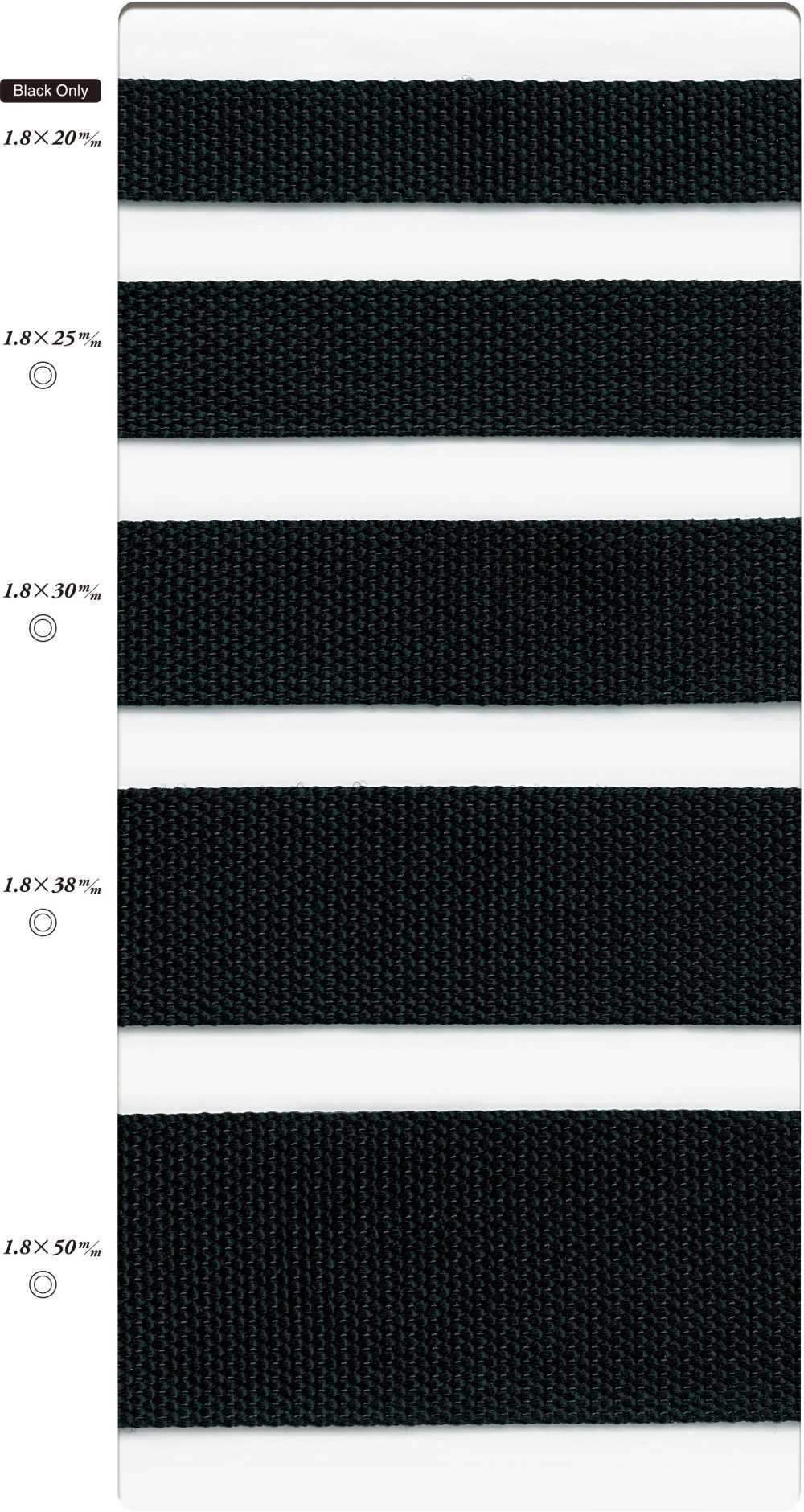 BT-922 PP Belt (1.8mm Thick X 8 Strips)[Ribbon Tape Cord] SHINDO(SIC)