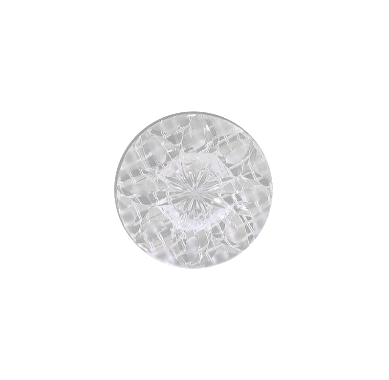 KR820 Acrylic Resin Tunnel Half-ring Shank Button IRIS