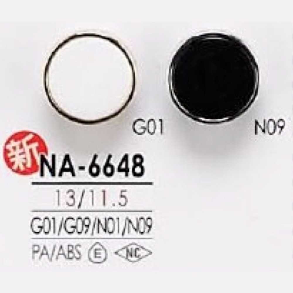 NA6648 Nylon Resin/ABS Resin Half-ring Shank Button IRIS