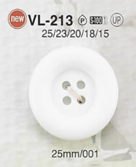 VL213 Polyester Resin 4-hole Button IRIS