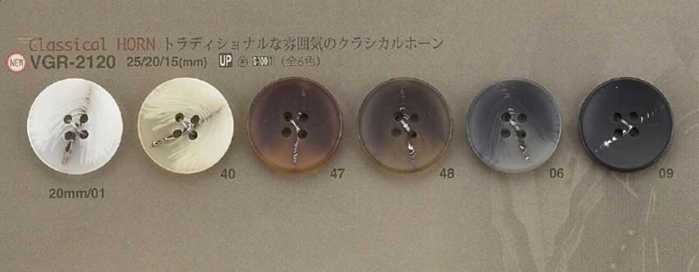 VGR2120 Polyester Resin 4-hole Button IRIS