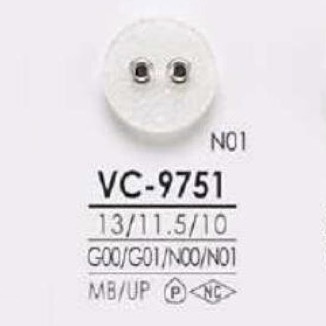 VC9751 Brass/polyester Resin Two-hole Button IRIS