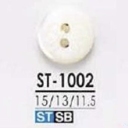 ST1002 Shell Shell 2-hole Button With Ribbon IRIS