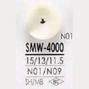 SMW4000 Shell, Mother Of Pearl Shell/brass Jumper Button IRIS