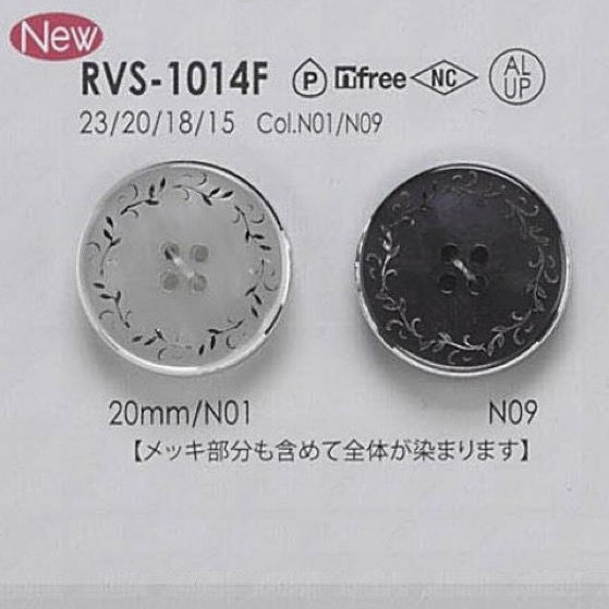 RVS1014F Aluminum/polyester Resin 4-hole Button IRIS