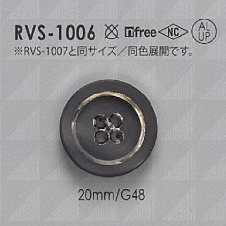 RVS1006 Aluminum/polyester Resin 4-hole Button IRIS