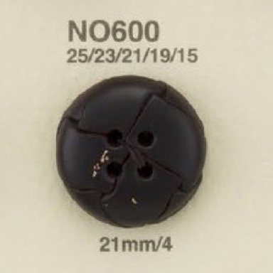 NO600 Leather 4-hole Button IRIS