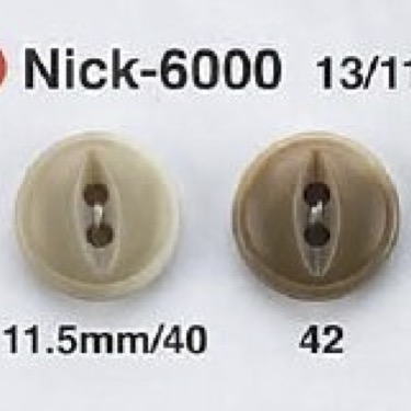 NICK6000 Urea Resin Two-hole Button IRIS