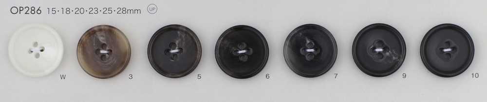 OP286 Polyester Resin 4-hole Button DAIYA BUTTON