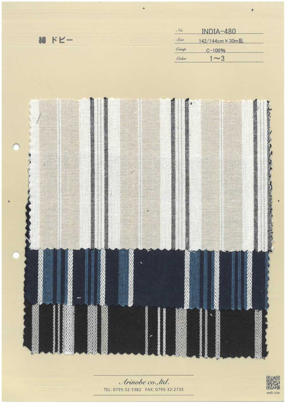 INDIA-480 Cotton Dobby[Textile / Fabric] ARINOBE