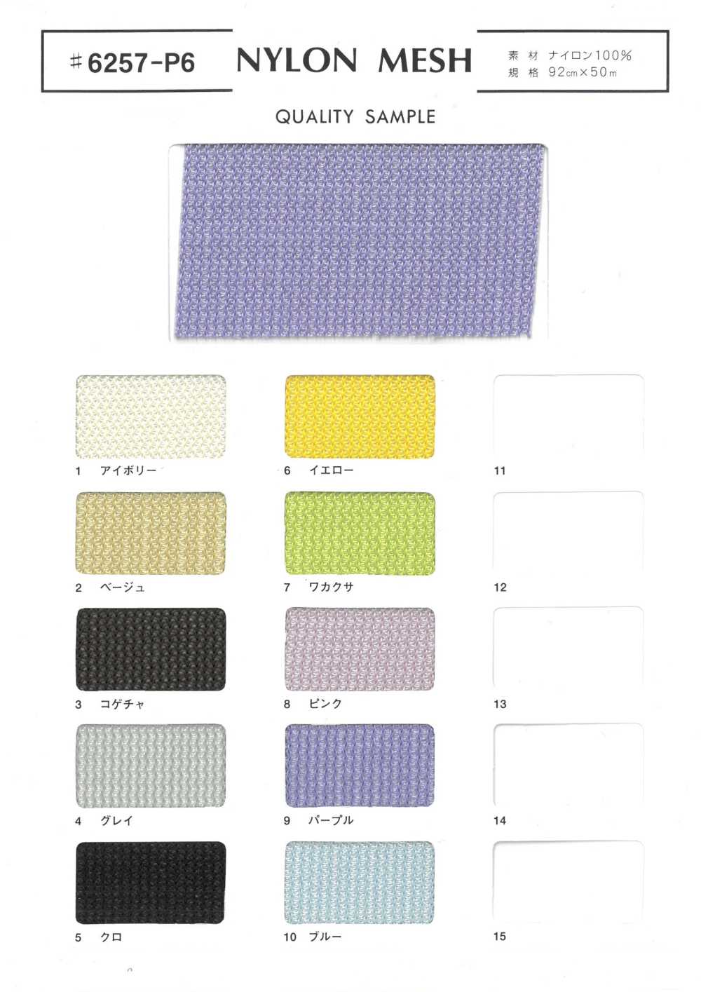 6257-P6 NYLON MESH[Textile / Fabric] Fuji Knitting