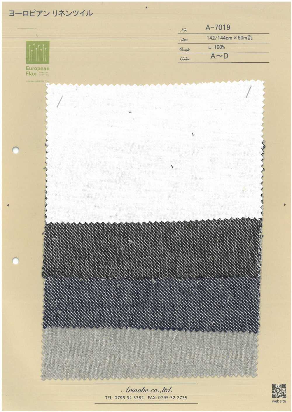 A-7019 European Linen Twill[Textile / Fabric] ARINOBE CO., LTD.