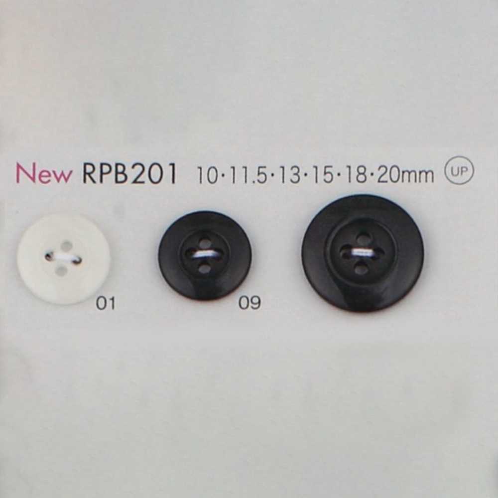 RPB201 Made In Japan, Recycled PET Resin Buttons, 4 Holes DAIYA BUTTON