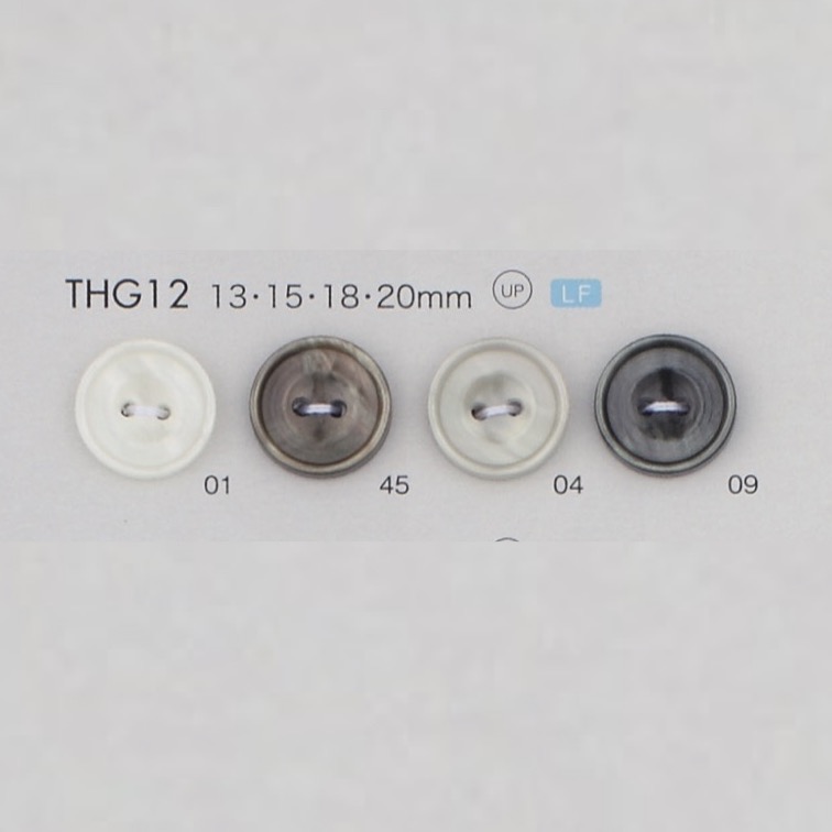 THG12 Polyester Resin 2-hole Button