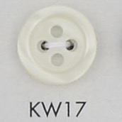 KW17 Polyester Resin Bordered 4-hole Button