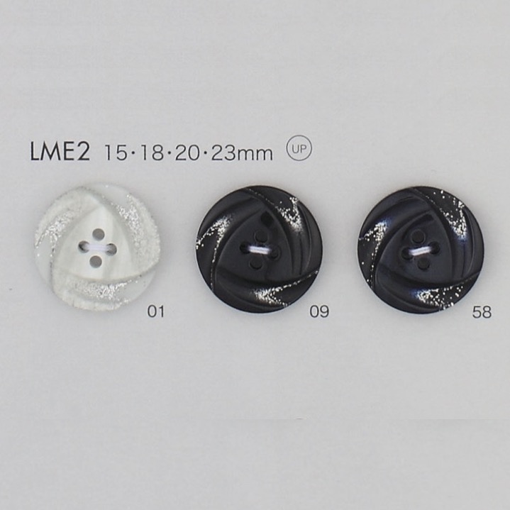 LME2 Polyester Resin 4-hole Button DAIYA BUTTON