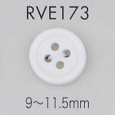 RVE173 4-hole, Bordered Shell Button DAIYA BUTTON