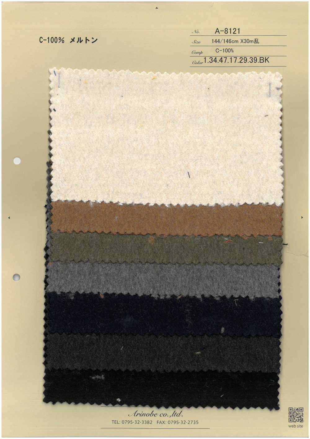 A-8121 C-100% Melton[Textile / Fabric] ARINOBE