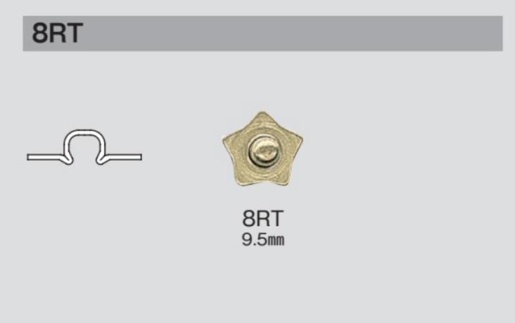 8RT 8RT Burr Star B/O[Press Fastener/ Eyelet Washer] Morito