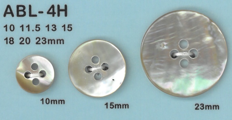 ABL4H 4- Shell Abalone Shell Button DAIYA BUTTON