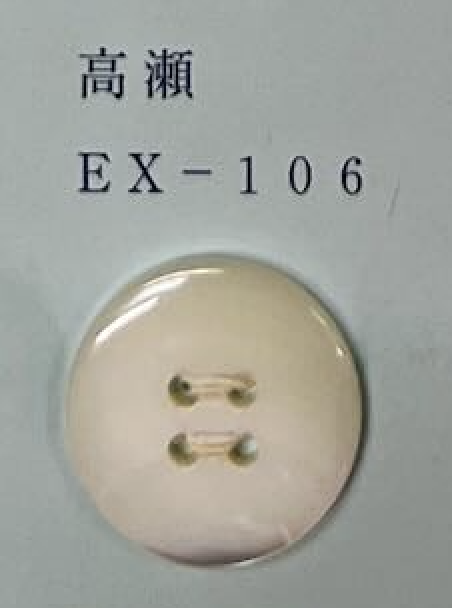 EX106 4 Holes, With Rim, Shell Button Tomoi