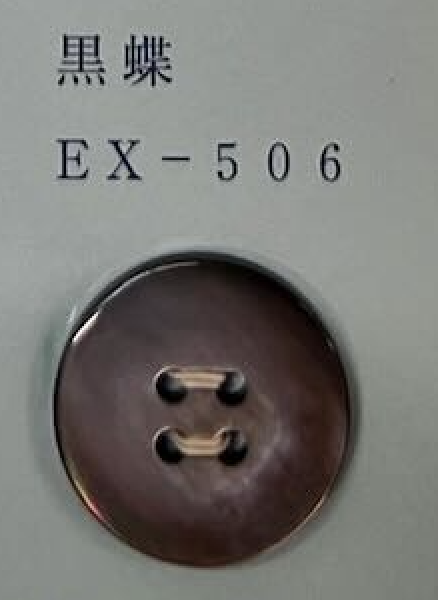 EX506 4-hole, Bordered, Shell Button Tomoi