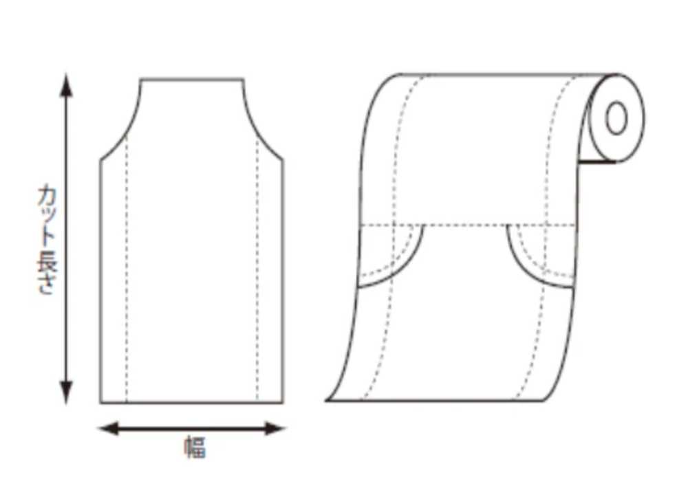 41466 Wide PE Gusseted Roll Cover Width 580/680mm X 1500mm[Miscellaneous Goods And Others] COPACK