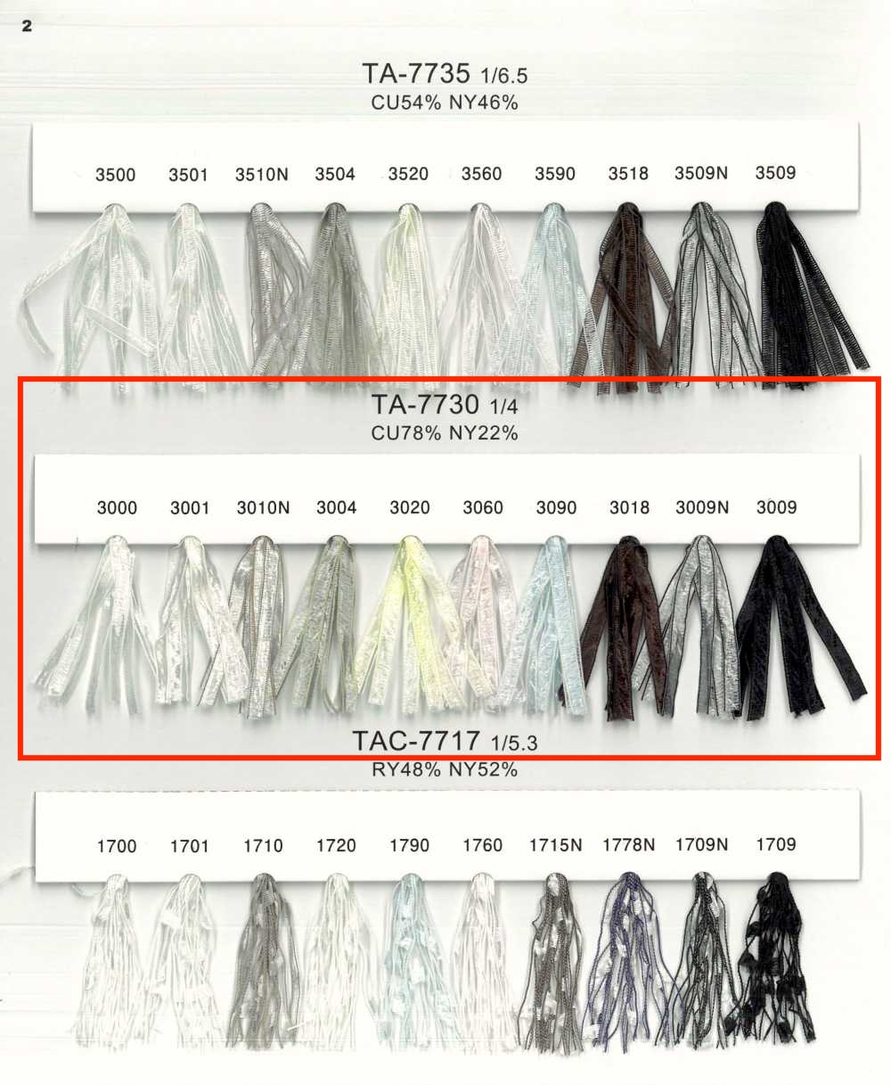 TA-7730 Fancy Yarn Tape Yarn[Ribbon Tape Cord] UNITED RIBBONS