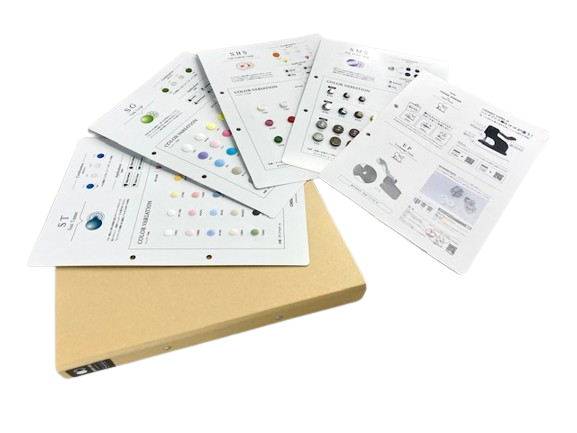 CL-CB CHERRY LABEL Product Color Sample Book[Press Fastener/ Eyelet Washer] Kajitec