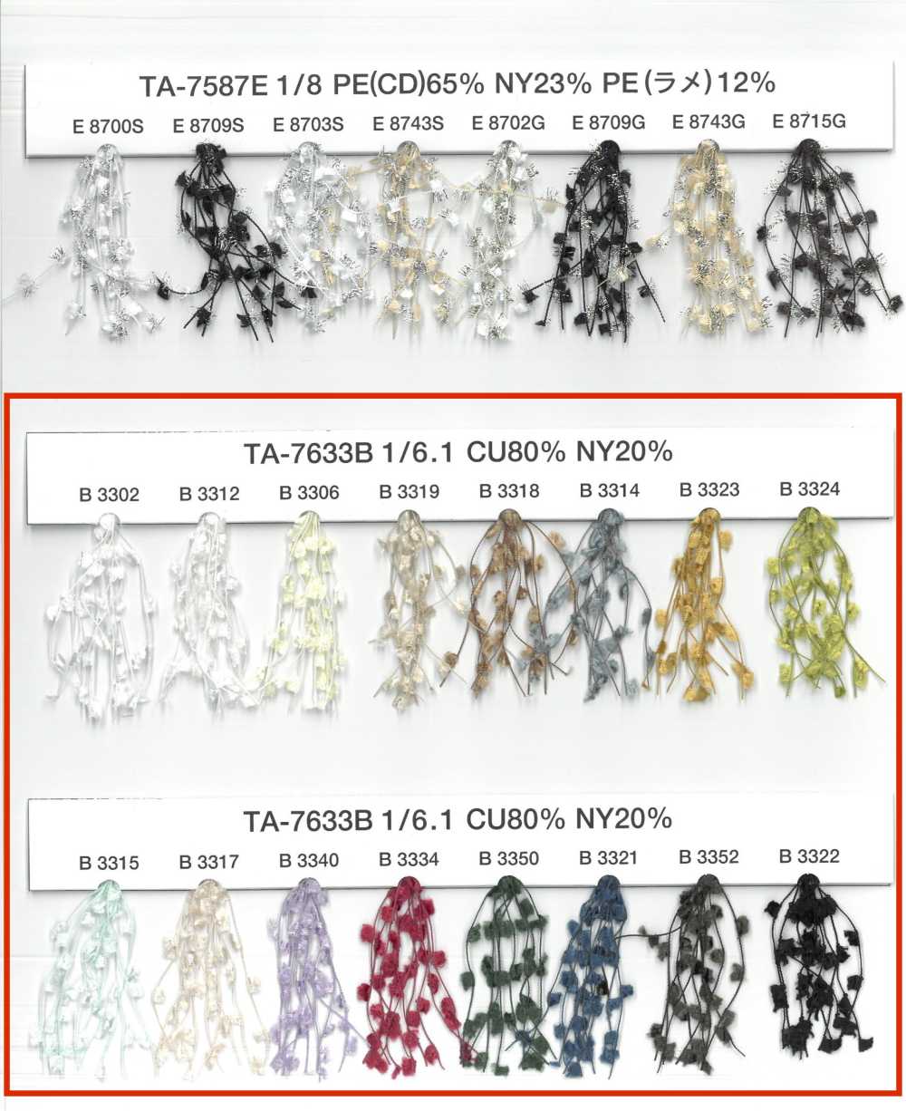 TA-7633B-SAMPLE TA-7633B Sample Card UNITED RIBBONS