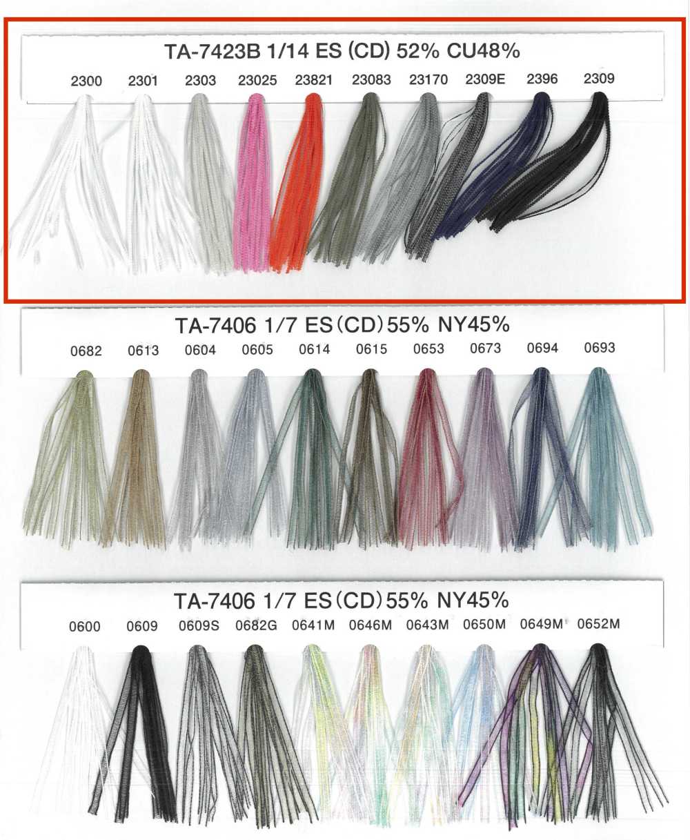 TA-7423B-SAMPLE TA-7423B Sample Card UNITED RIBBONS