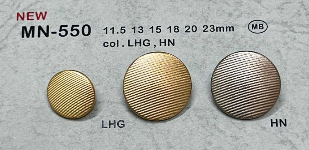 MN-550 Metal Button, Back Foot, No Border DAIYA BUTTON(DAIYA BUTTON)
