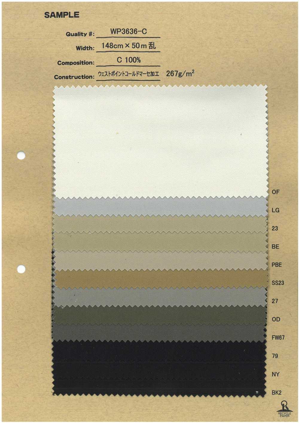 WP3636-C West Point Corduroy Domer Processing[Textile / Fabric] No Name
