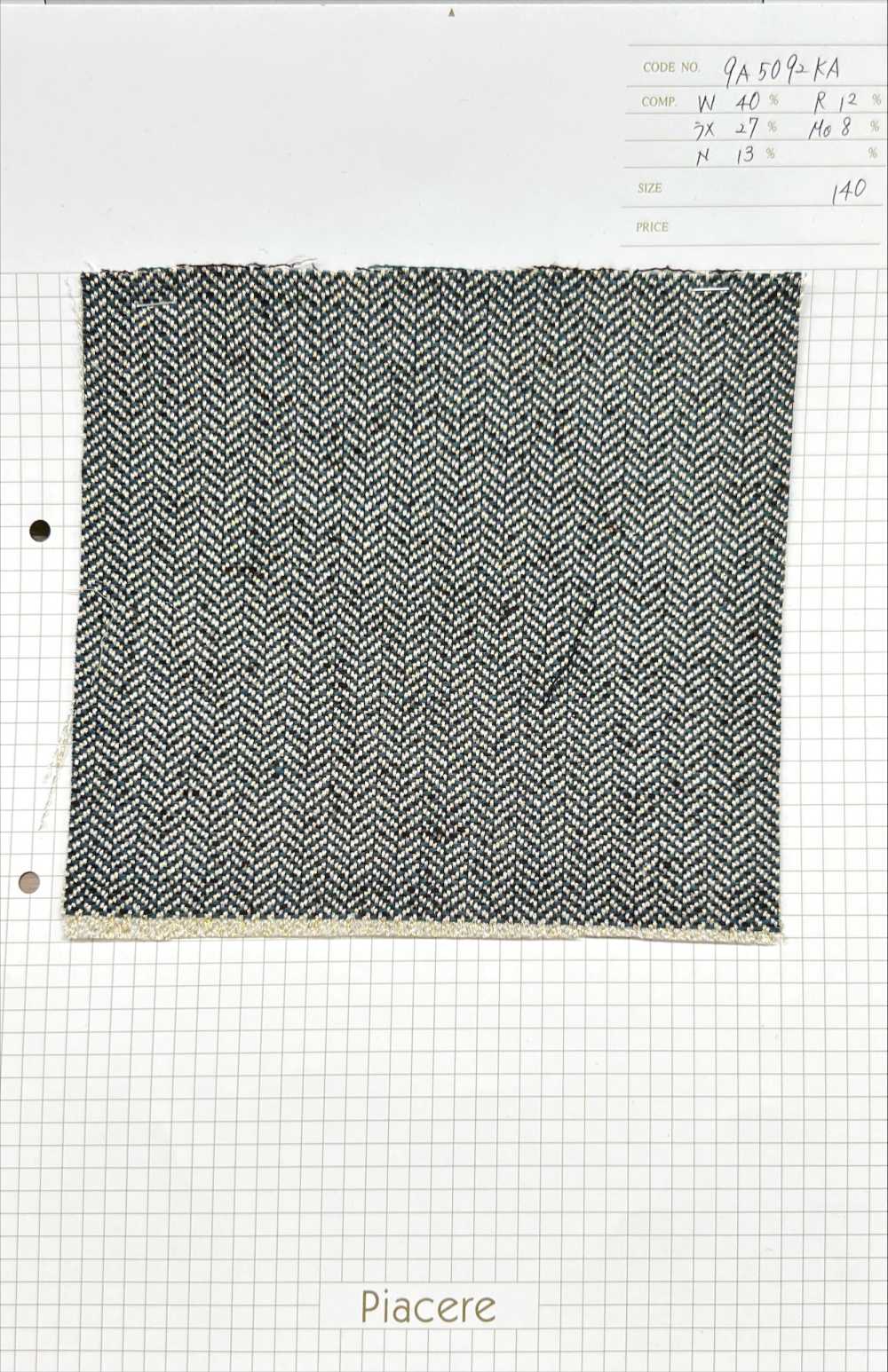9A5092KA Herringbone Tweed With Glitter[Textile / Fabric] Piacere