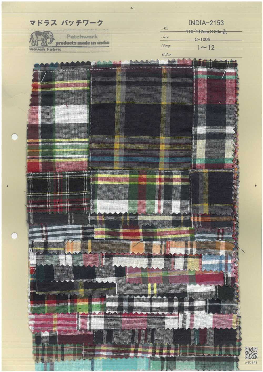 INDIA-2153 Madras Patchwork[Textile / Fabric] ARINOBE