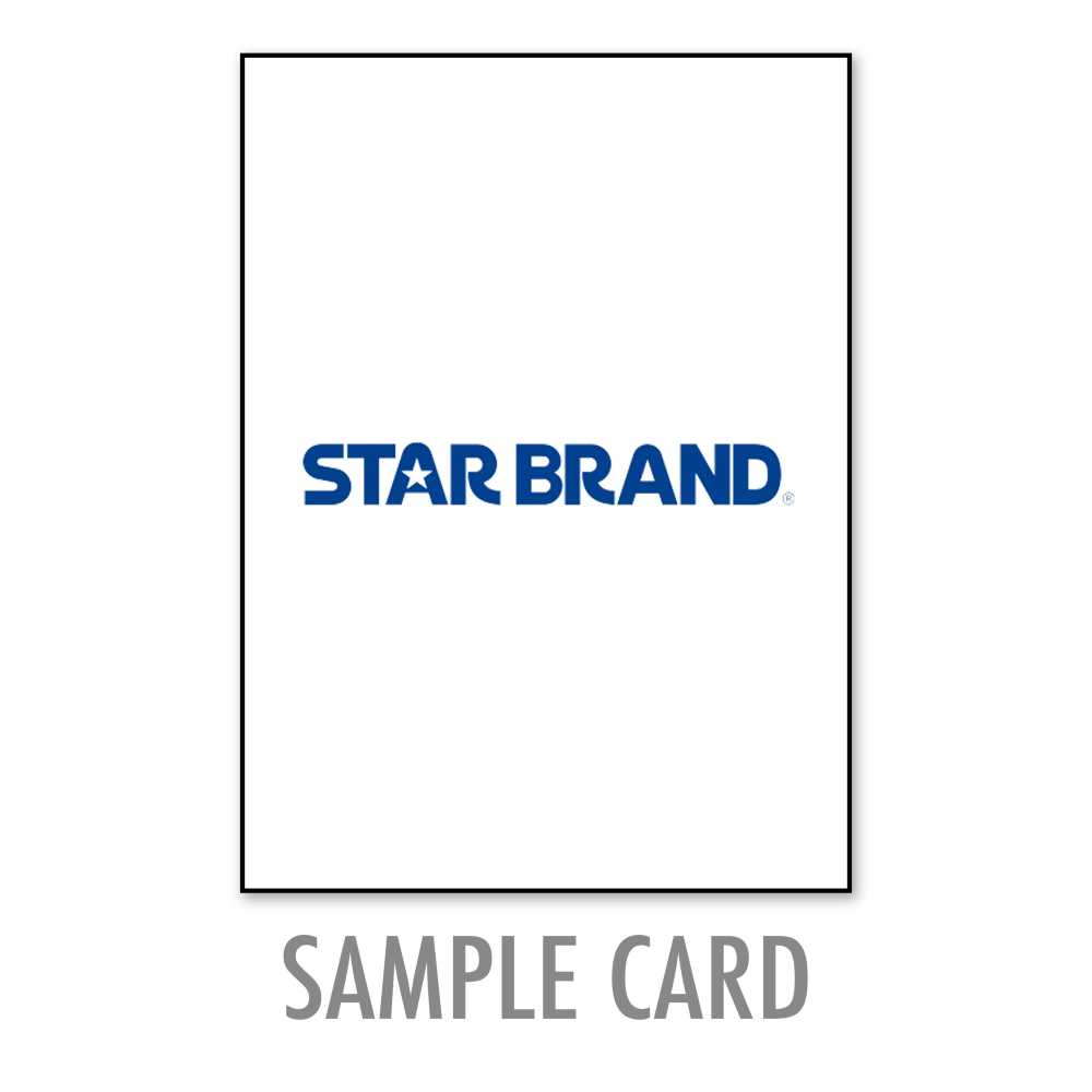 800-10007-SAMPLE STAR BRAND 800/10007 Sample Card STAR BRAND (Hoshika)