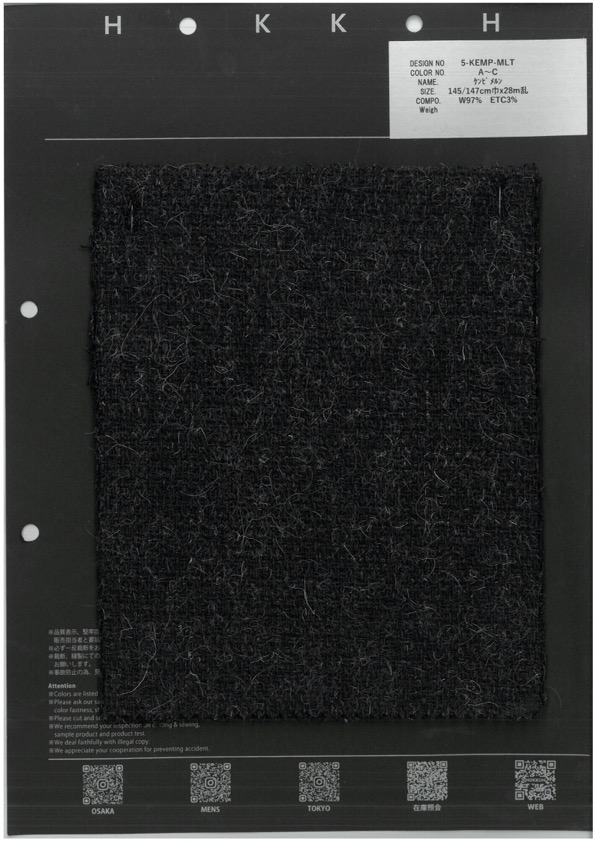 5-KEMP-MLT Kempiewool Melton[Textile / Fabric] HOKKOH