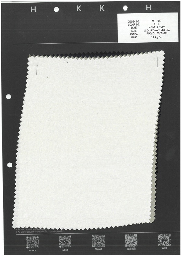 MJ-800 Rayon Cupro Silk[Textile / Fabric] HOKKOH