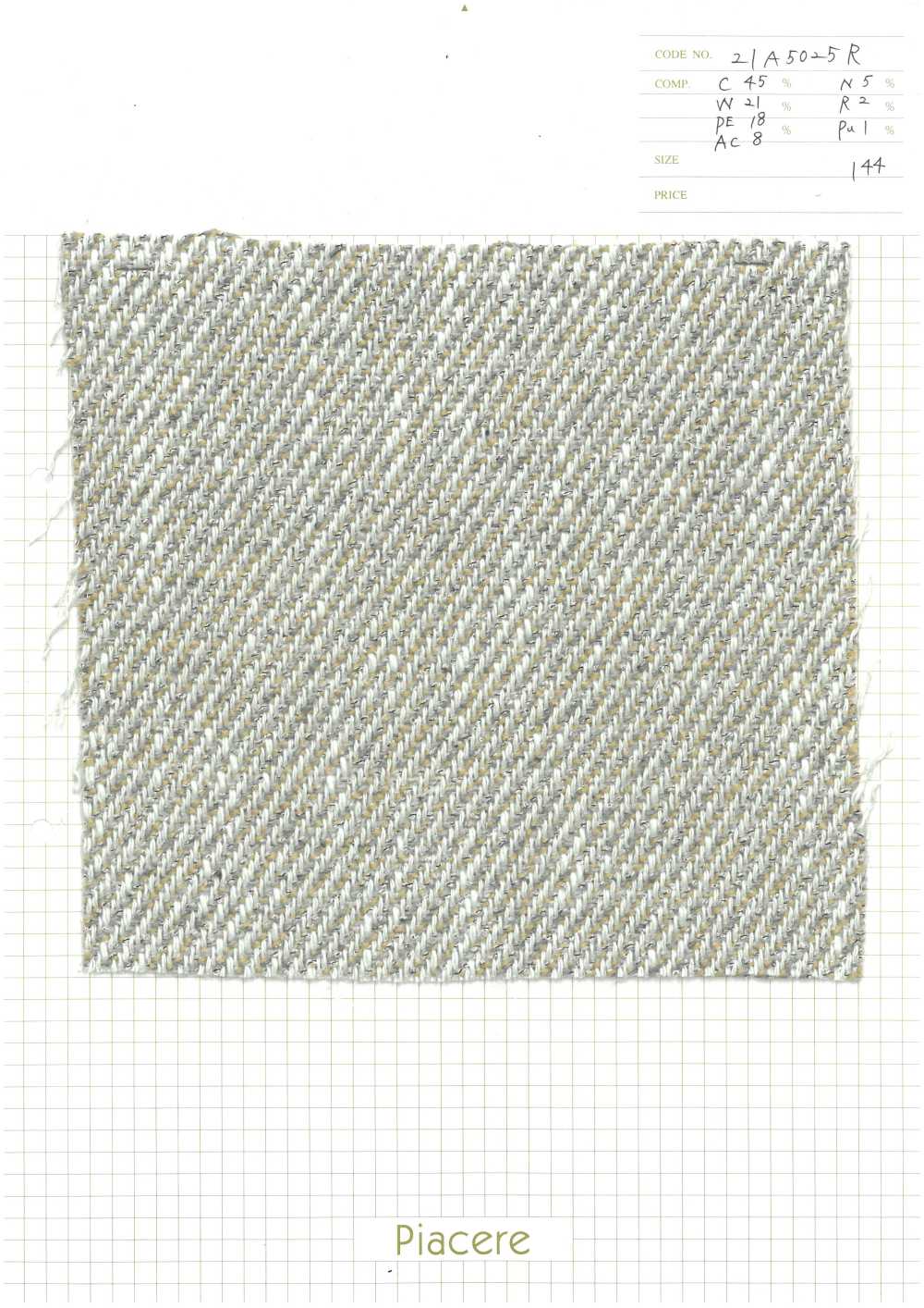 21A5025R W-mix Tweed[Textile / Fabric] Piacere