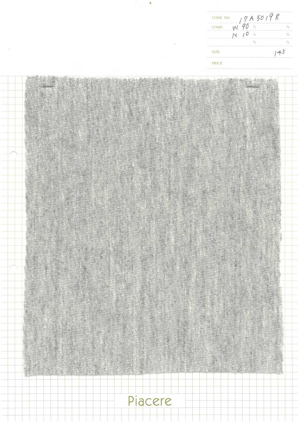 17A5019R Light Twill Wool[Textile / Fabric] Piacere