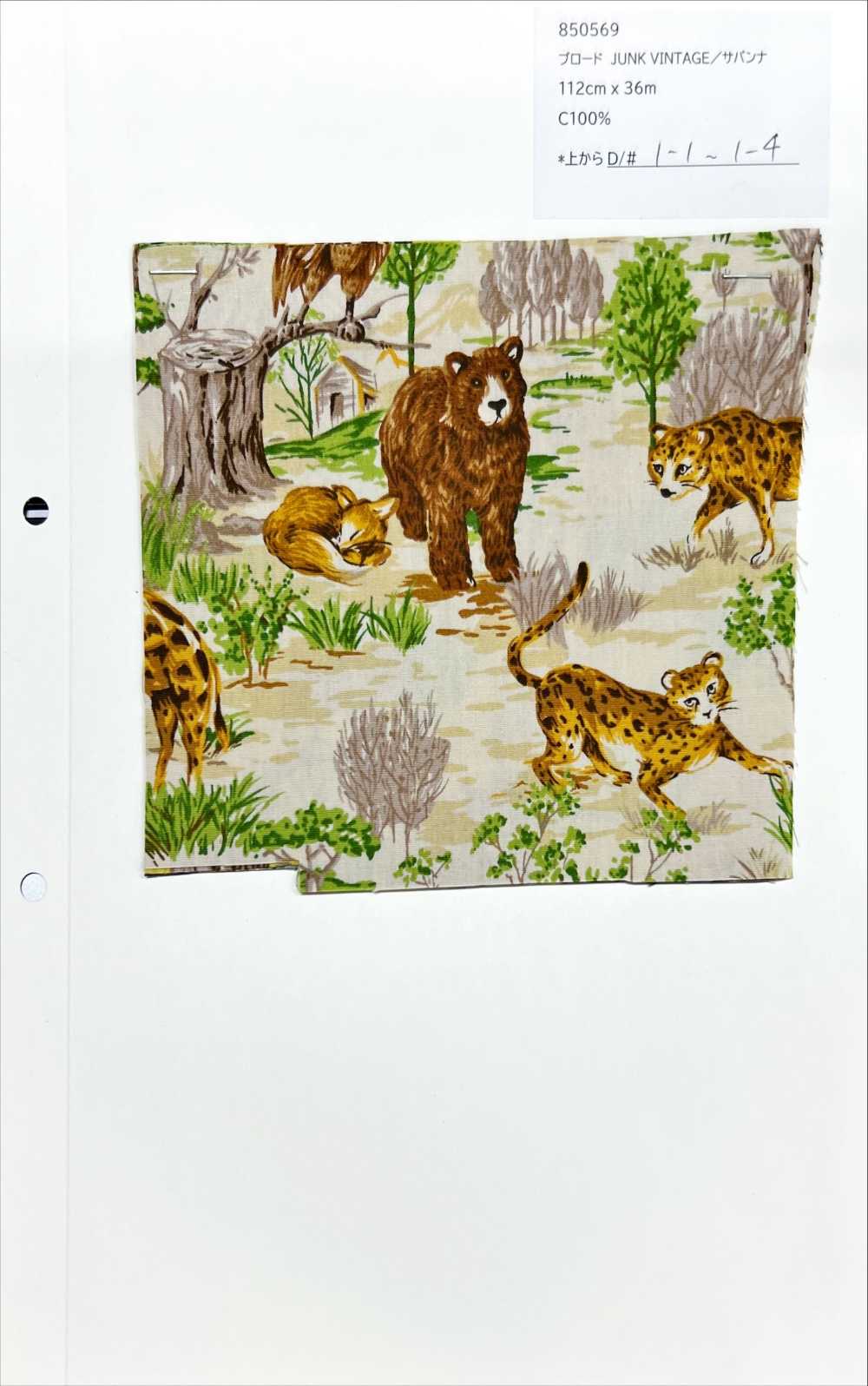 850569 Broadcloth Junk Vintage Savannah[Textile / Fabric] VANCET